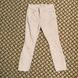 Loft modern skinny crop jeans petite 25/0 white